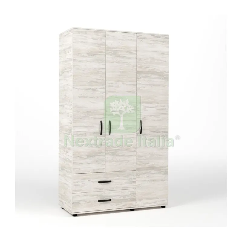 Kit Armadio 3 Ante + 2 Cassetti 120X52X205 CM Bianco VEN.K083 — Arredo — rif. FERX.503567 Kit Armadio 3 Ante + 2 Cassetti 120X52X205 CM Bianco VEN.K083 — Arredo — rif. FERX.503567