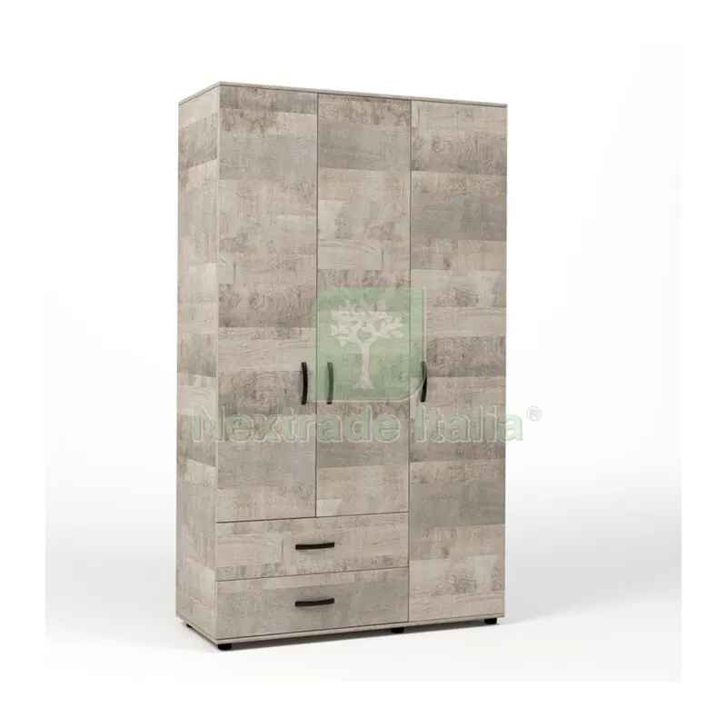Kit Armadio 3 Ante + 2 Cassetti 120X52X205 CM Rovere PLAT.K355 — Arredo — rif. FERX.503568 Kit Armadio 3 Ante + 2 Cassetti 120X52X205 CM Rovere PLAT.K355 — Arredo — rif. FERX.503568