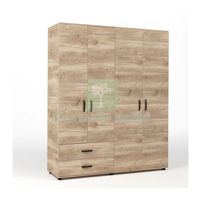 Kit Armadio 4 Ante + 2 Cassetti 160X52X205 CM Rovere M. K358 — Arredo — rif. FERX.503572 Kit Armadio 4 Ante + 2 Cassetti 160X52X205 CM Rovere M. K358 — Arredo — rif. FERX.503572