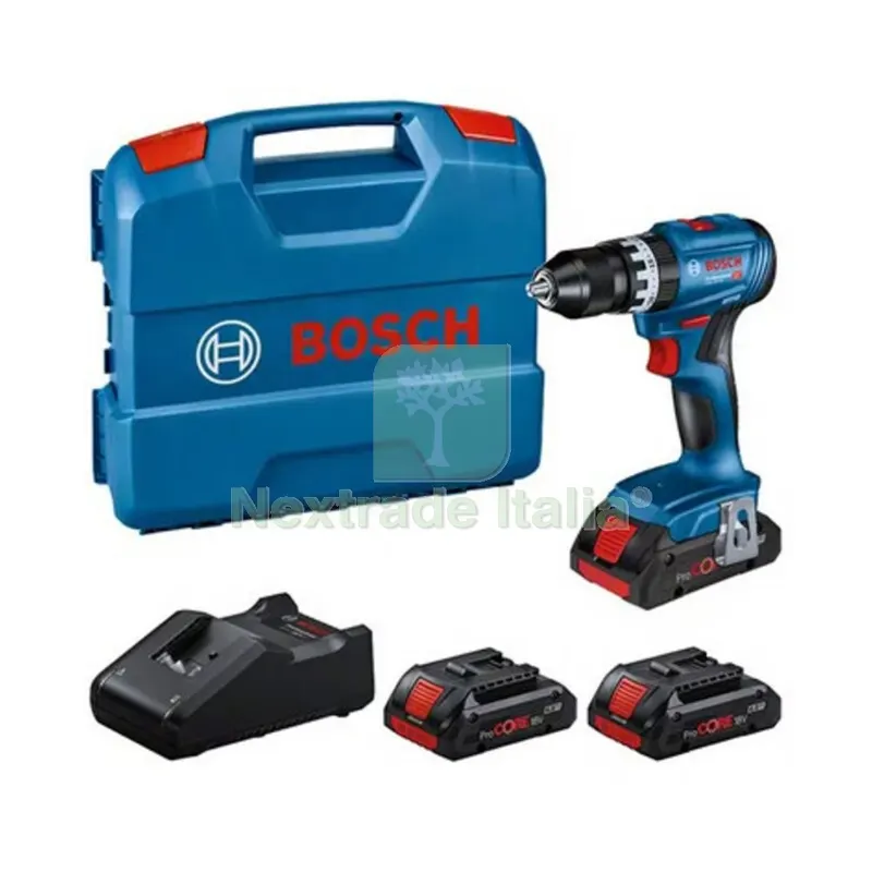 BOSCH-B 18VP TRAPANO 3 BATT. 4,0Ah+CAR.GSB 18V-45 — Trapani e avvitatori — rif. FERX.503651 BOSCH-B 18VP TRAPANO 3 BATT. 4,0Ah+CAR.GSB 18V-45 — Trapani e avvitatori — rif. FERX.503651
