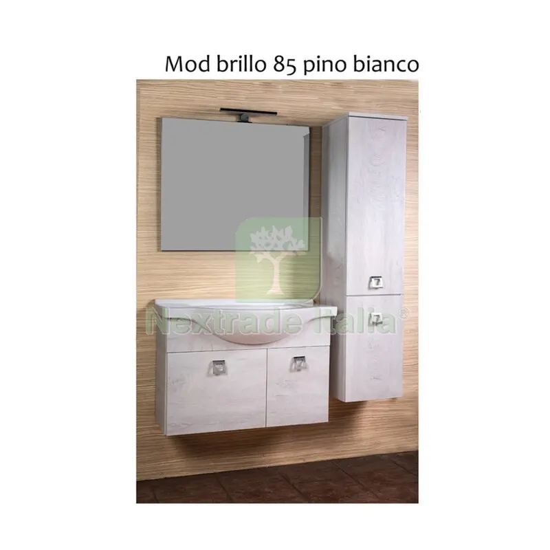 Mobile Bagno Brillo 85 Sosp. Pino Bianco — Accessori bagno — rif. FERX.503670