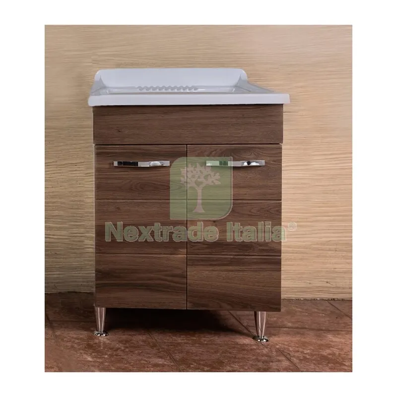 LAVATOIO ANTONELLA 60X50 CM CON SIFONE NOCE — Scarichi e sifoni — rif. FERX.503674 LAVATOIO ANTONELLA 60X50 CM CON SIFONE NOCE — Scarichi e sifoni — rif. FERX.503674