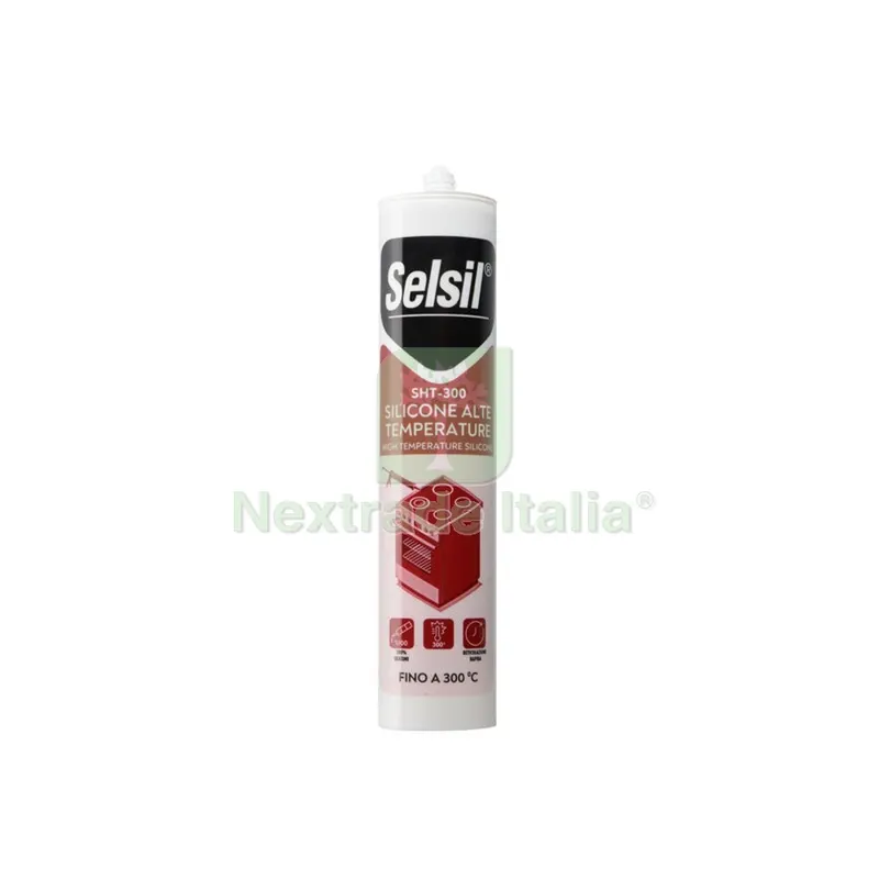 SELSIL SILICONE ALTE TEMPERATURE NERO CARTUCCIA 310 ML — Adesivi e sigillanti — rif. FERX.503795 SELSIL SILICONE ALTE TEMPERATURE NERO CARTUCCIA 310 ML — Adesivi e sigillanti — rif. FERX.503795