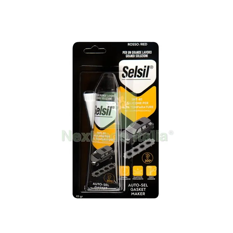12PZ SELSIL SILICONE ALTE TEMPERATURE ROSSO 85 G — Adesivi e sigillanti — rif. FERX.503796 12PZ SELSIL SILICONE ALTE TEMPERATURE ROSSO 85 G — Adesivi e sigillanti — rif. FERX.503796