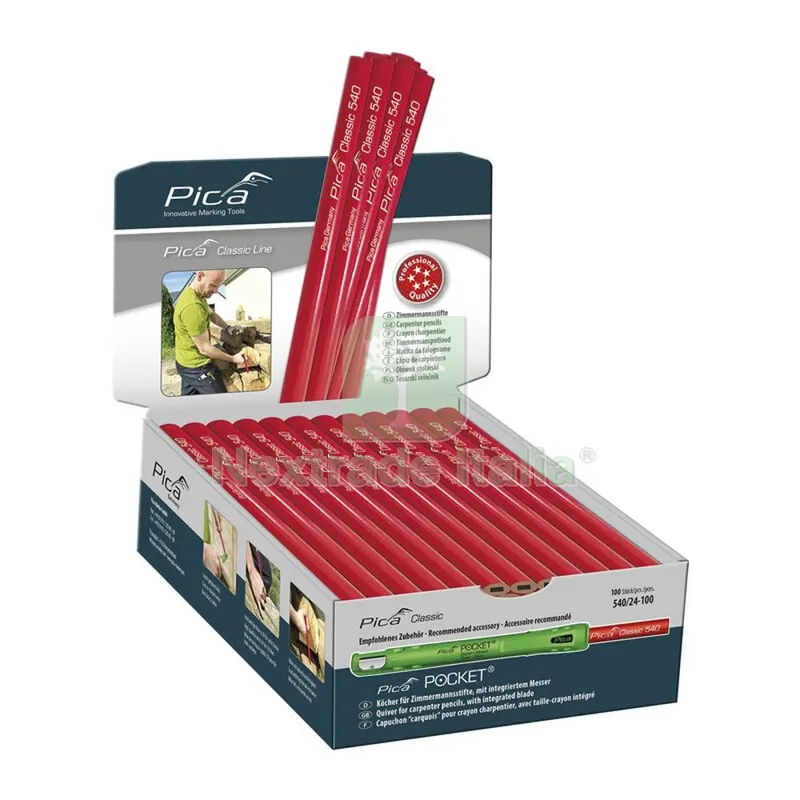 DISPLAY MATITE DA CARPENTIERE 24 CM PZ 100 — Tubi e raccordi — rif. FERX.503855