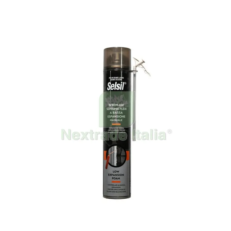 Selsil Schiuma Bassa Espansione Infissi MAN. 750 ML — Adesivi e sigillanti — rif. FERX.503881 Selsil Schiuma Bassa Espansione Infissi MAN. 750 ML — Adesivi e sigillanti — rif. FERX.503881