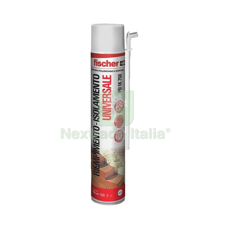 12PZ FISCHER SCHIUMA POLIURETANICA UNIV. MAN. 750 ML PU 1K — Adesivi e sigillanti — rif. FERX.503882