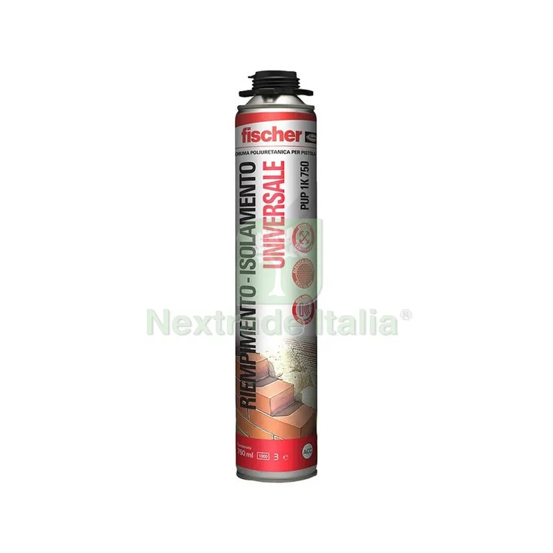 12PZ FISCHER SCHIUMA POLIURETANICA UNIV. PIST. 750 ML PUP 1K — Adesivi e sigillanti — rif. FERX.503883 12PZ FISCHER SCHIUMA POLIURETANICA UNIV. PIST. 750 ML PUP 1K — Adesivi e sigillanti — rif. FERX.503883