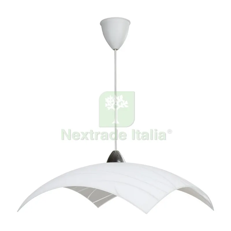 LAMPADA SOSP. SIMONE 50X50 1XE27 V.LASTRA BIANCO — Illuminazione — rif. FERX.503924