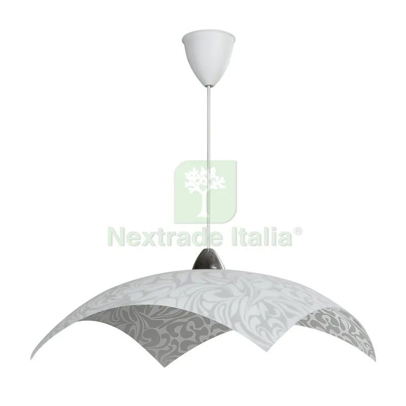 Lampada Sosp. Daniel 50X50 1XE27 V.LASTRA Bianco — Illuminazione — rif. FERX.503931