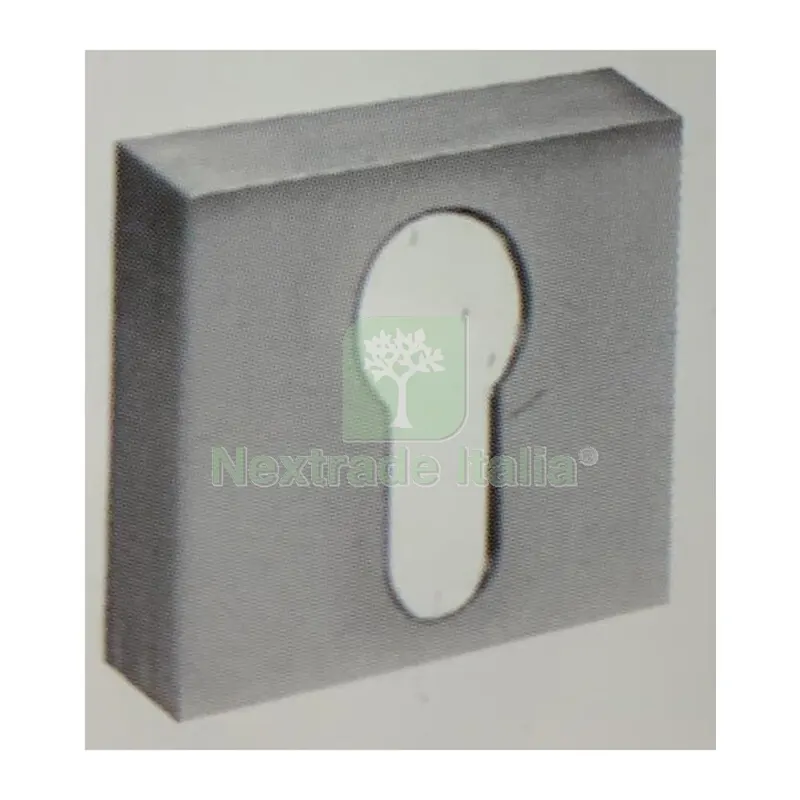 2PZ Bocchetta Quadrata Profilo Europeo Cromo — Articoli per ufficio — rif. FERX.503959