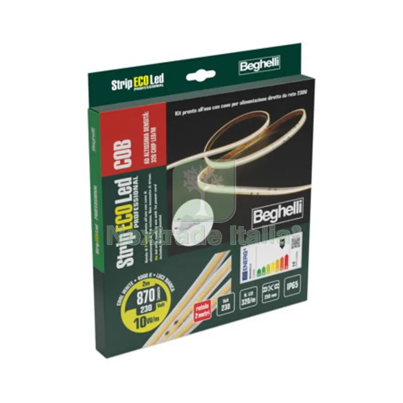 Beghelli Strip LED 230V-10W IP65-4000K - 2 M — Illuminazione — rif. FERX.503963 Beghelli Strip LED 230V-10W IP65-4000K - 2 M — Illuminazione — rif. FERX.503963