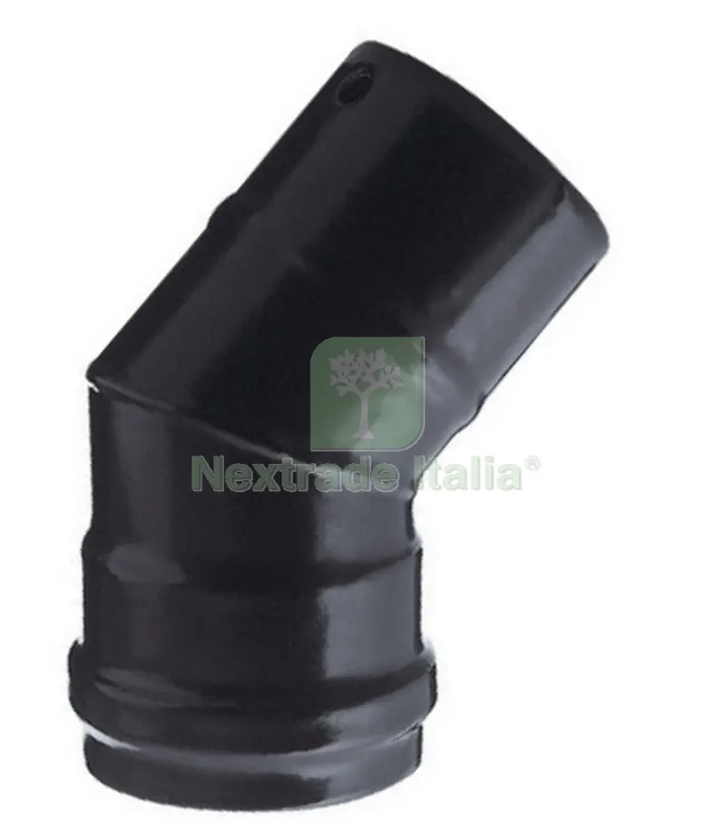 Gomito x Stufa a Pellet 45° Diametro 12 CM — Stufe e camini — rif. FERX.50404 Gomito x Stufa a Pellet 45° Diametro 12 CM — Stufe e camini — rif. FERX.50404