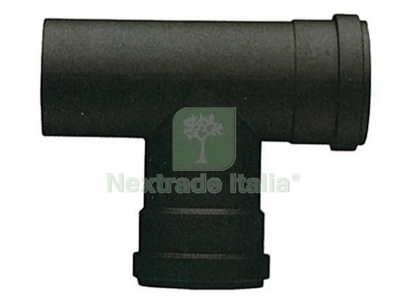 Raccordo a T per Stufa a Pellet Diametro 12 CM attacco FFM — Stufe e camini — rif. FERX.50405 Raccordo a T per Stufa a Pellet Diametro 12 CM attacco FFM — Stufe e camini — rif. FERX.50405