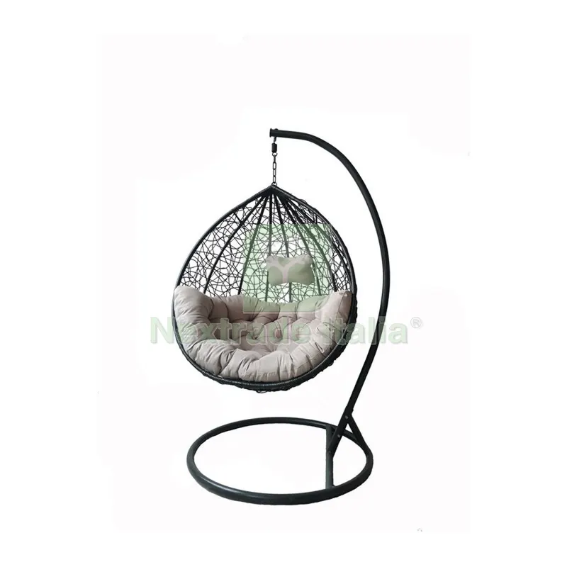 C Poltrona Sospesa in Acciaio e Polyrattan CM195X105 — Arredo — rif. FERX.504121 C Poltrona Sospesa in Acciaio e Polyrattan CM195X105 — Arredo — rif. FERX.504121