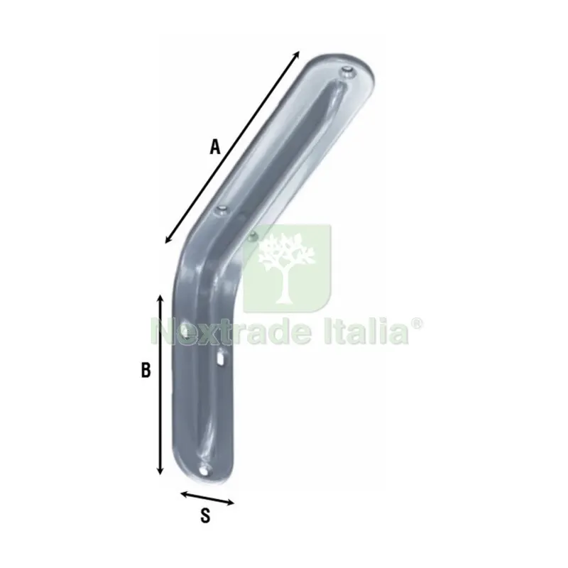 10PZ REGGIMENSOLA ACCIAIO 2522 BIANCO 350 MM — Ferramenta per legno e mobili — rif. FERX.504261