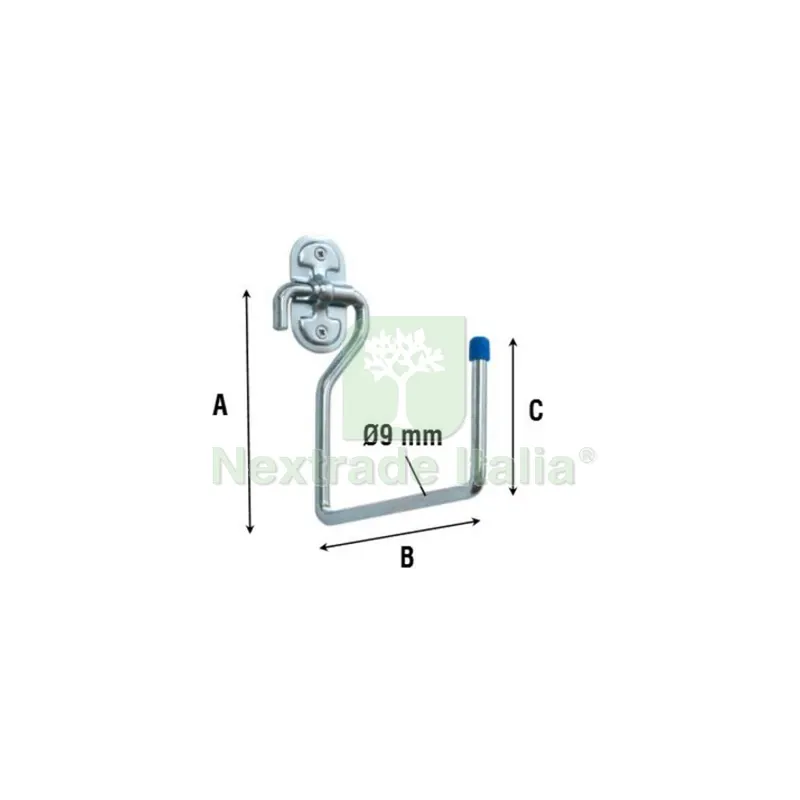 10PZ GANCIO ZINCATO 4040 MULTIUSO DA PARETE 150 MM — Viti — rif. FERX.504262 10PZ GANCIO ZINCATO 4040 MULTIUSO DA PARETE 150 MM — Viti — rif. FERX.504262