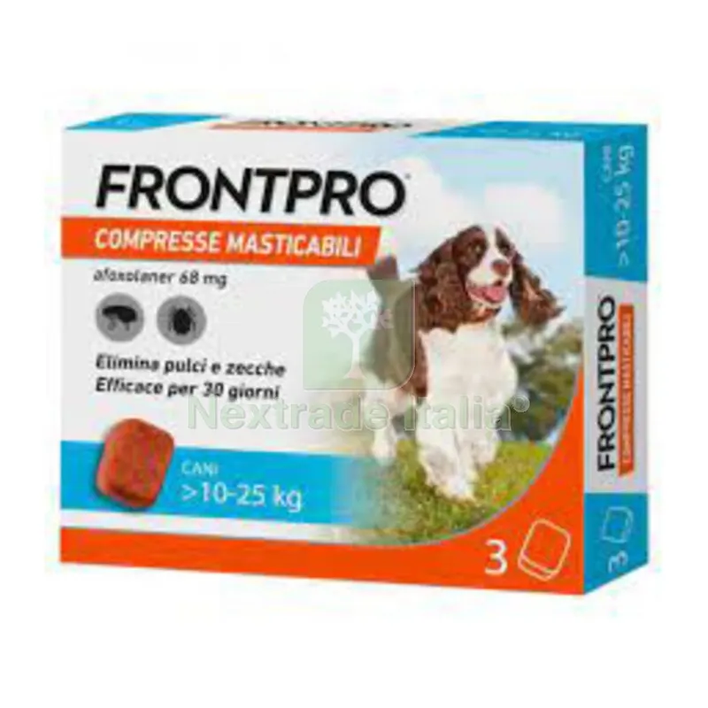 Frontpro Compressa Masticabile Cani 10-25 KG 3 PZ — Cani — rif. FERX.504360 Frontpro Compressa Masticabile Cani 10-25 KG 3 PZ — Cani — rif. FERX.504360