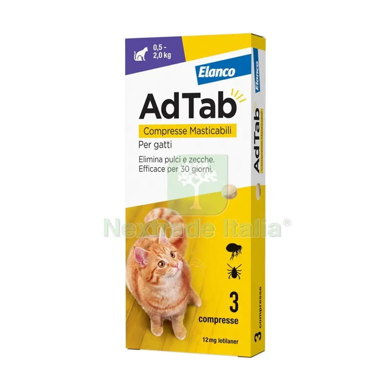ADTAB COMPRESSE MASTICABILI PER GATTI 0,5-2,0 KG — Gatti — rif. FERX.504367