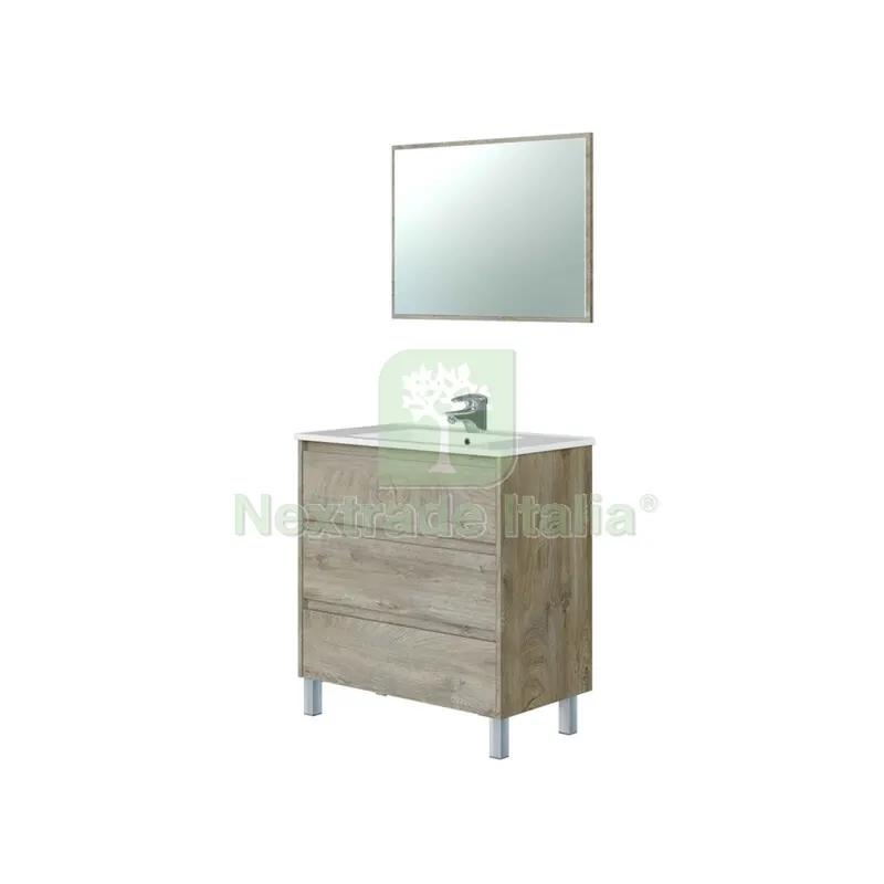 Kit Mobile Bagno Dakota 3 Cassetti 80 Alaska Senza LAV — Accessori bagno — rif. FERX.504369 Kit Mobile Bagno Dakota 3 Cassetti 80 Alaska Senza LAV — Accessori bagno — rif. FERX.504369