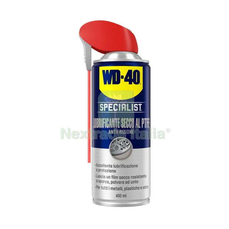 WD-40 Specialist Lubrificante Secco al Ptfe 400 ML — Lubrificanti e oli — rif. FERX.504652 WD-40 Specialist Lubrificante Secco al Ptfe 400 ML — Lubrificanti e oli — rif. FERX.504652
