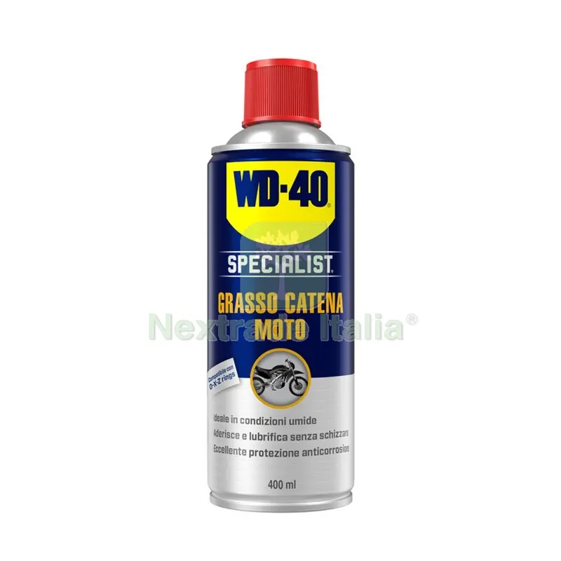 WD-40 Specialist Moto Grasso Condiz Umide 400 ML — Lubrificanti e oli — rif. FERX.504656 WD-40 Specialist Moto Grasso Condiz Umide 400 ML — Lubrificanti e oli — rif. FERX.504656