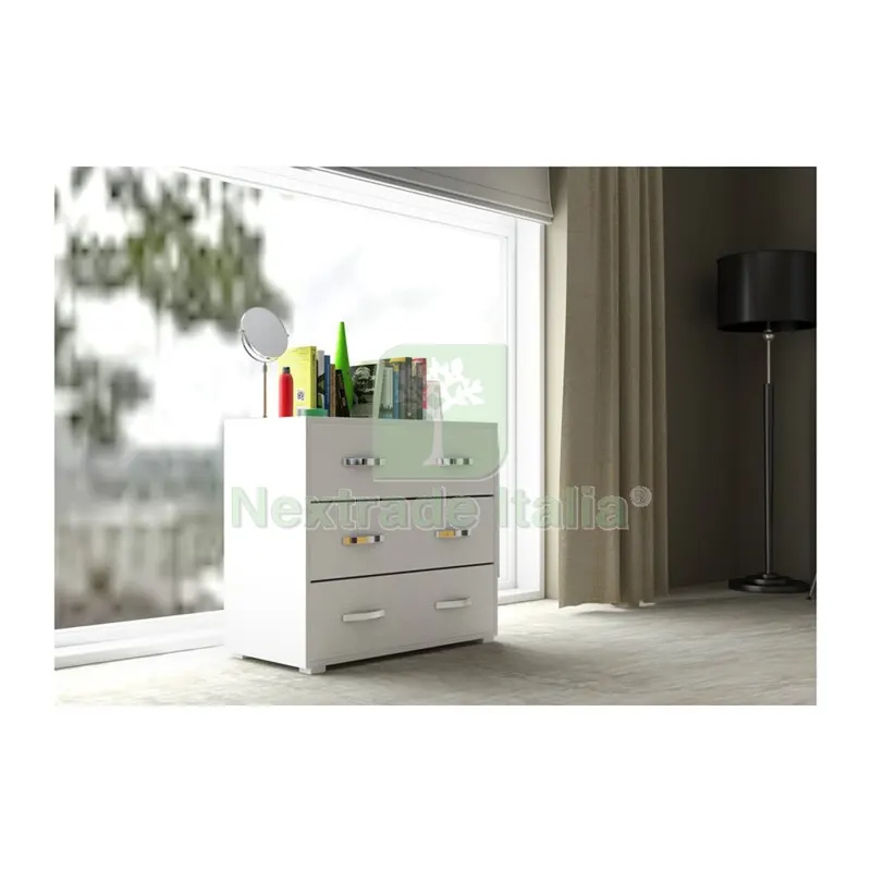 Linea Modern Cassettiera 3C Bianco FR. CM 81X91X45 — Arredo — rif. FERX.504687
