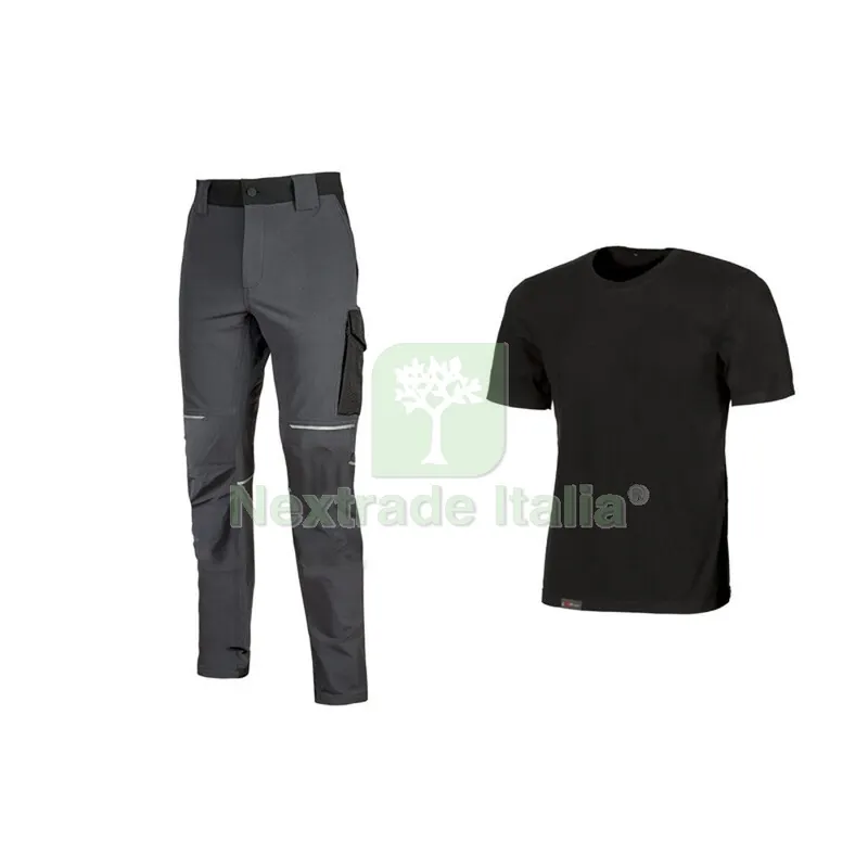 WORKWEAR KIT 2 T-SHIRT+ PANTAL BLACK/GREY TG XL — Protezioni corpo — rif. FERX.504701 WORKWEAR KIT 2 T-SHIRT+ PANTAL BLACK/GREY TG XL — Protezioni corpo — rif. FERX.504701