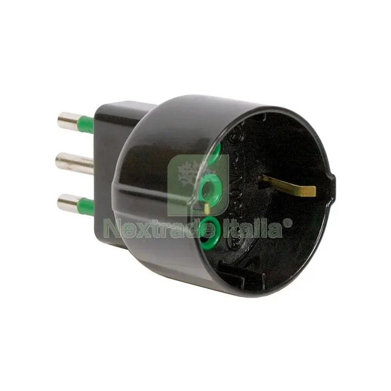 FME ART.82.131 ADATTATORE 16A+T-SCHUKO NERO — Interruttori e prese — rif. FERX.504742 FME ART.82.131 ADATTATORE 16A+T-SCHUKO NERO — Interruttori e prese — rif. FERX.504742