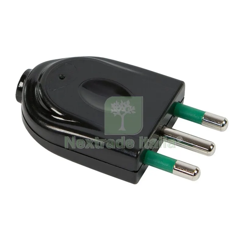 50PZ FME ART.82.521 Spina 16A+T Garanti FK Nero — Interruttori e prese — rif. FERX.504746