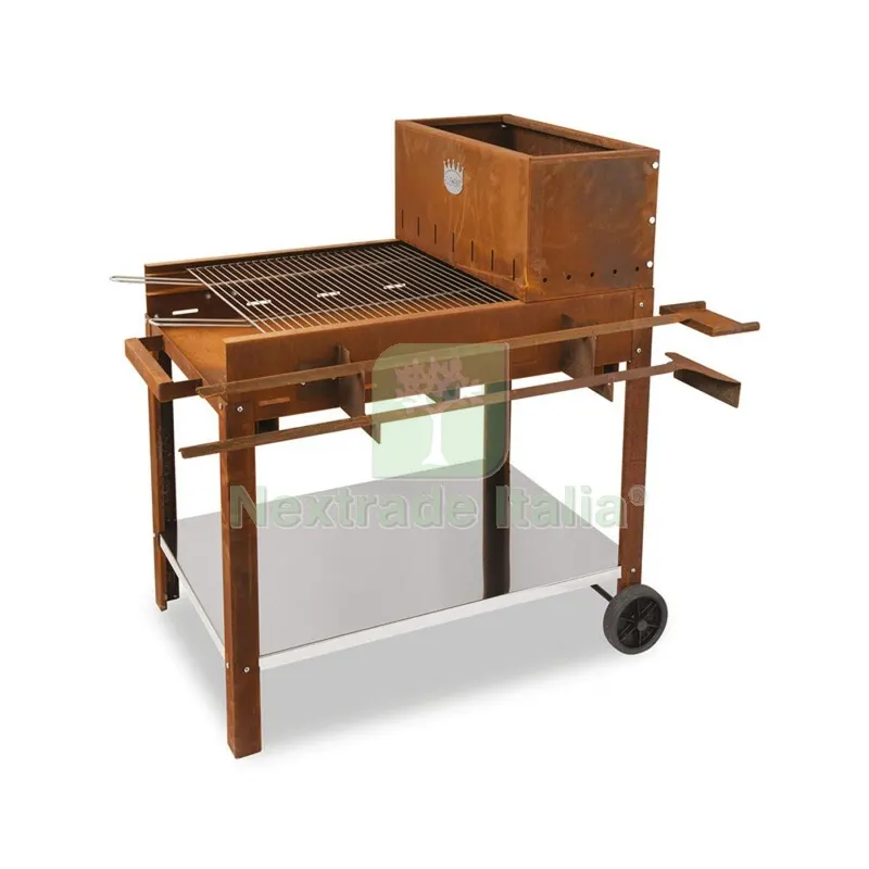 BARBECUE A LEGNA FLIPPER 45X50 CM CORTEN — Tempo libero outdoor — rif. FERX.504882 BARBECUE A LEGNA FLIPPER 45X50 CM CORTEN — Tempo libero outdoor — rif. FERX.504882