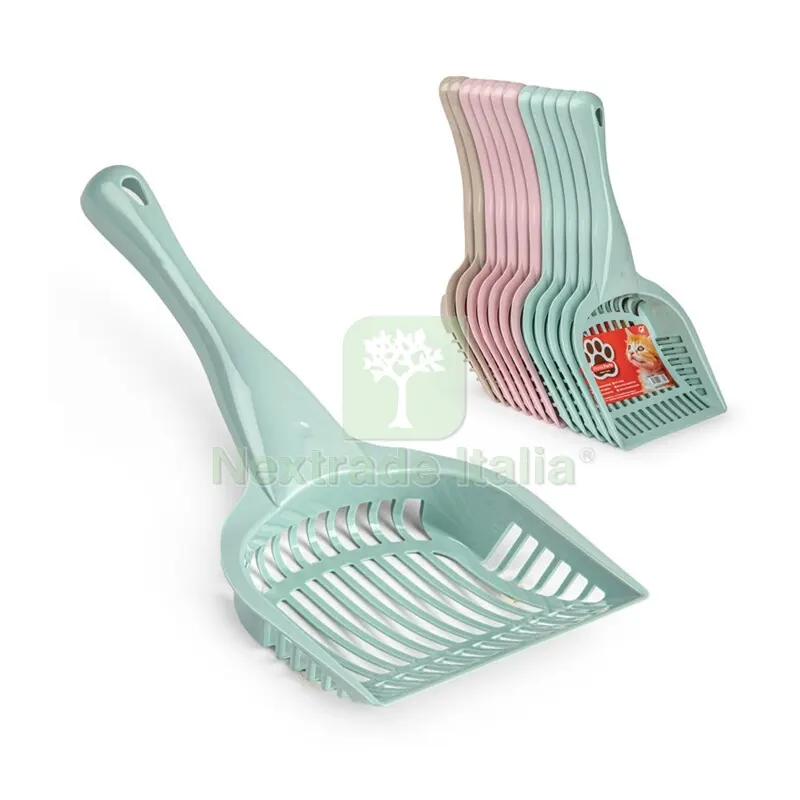 12PZ Paletta per Lettiera Verde/Rosa/Tortora — Gatti — rif. FERX.504885