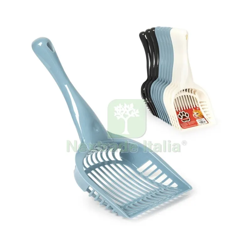 12PZ Paletta per Lettiera Bianco/Azzurro/Antracite — Gatti — rif. FERX.504886