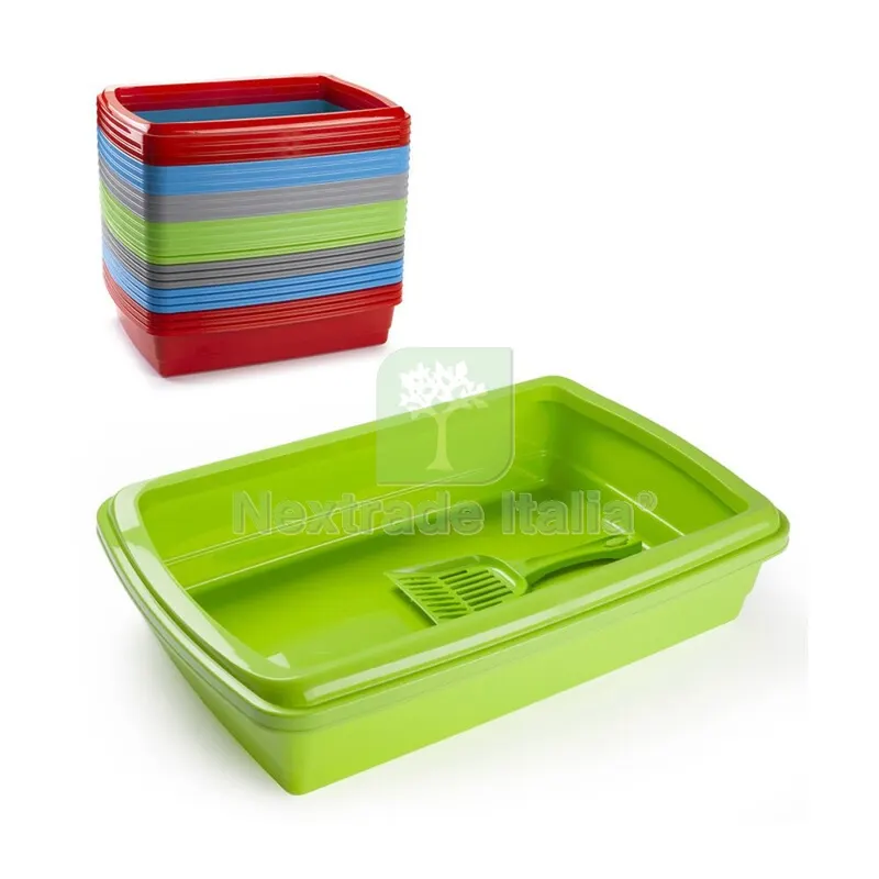 12PZ Lettiera C/Paletta Max Verde/Rosso/Blu/Grigio — Gatti — rif. FERX.504887