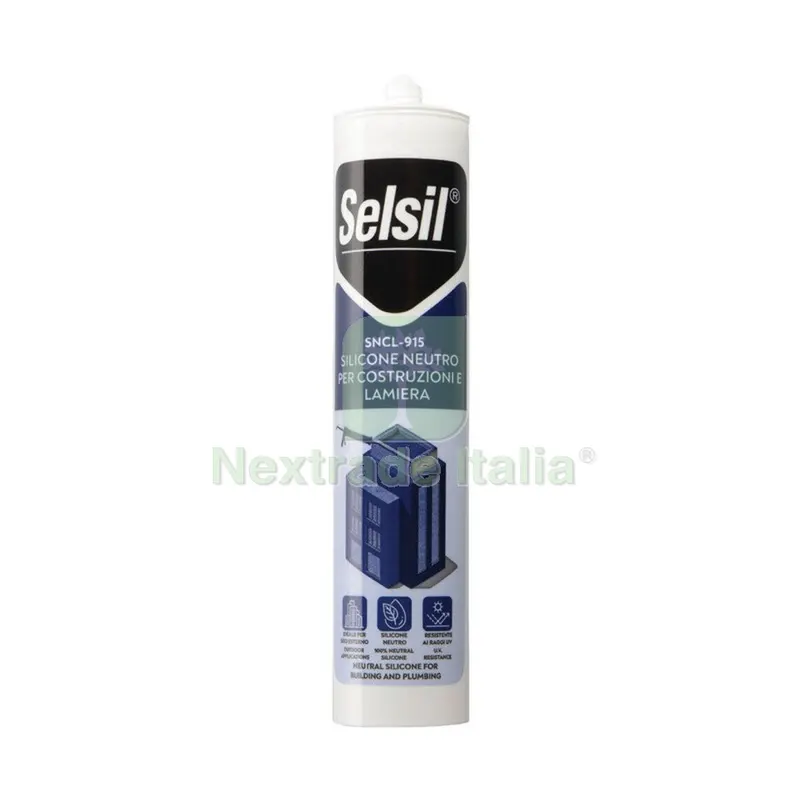 25PZ SELSIL SILICONE NEUTRO TRASPARENTE 310 ML — Adesivi e sigillanti — rif. FERX.504904 25PZ SELSIL SILICONE NEUTRO TRASPARENTE 310 ML — Adesivi e sigillanti — rif. FERX.504904