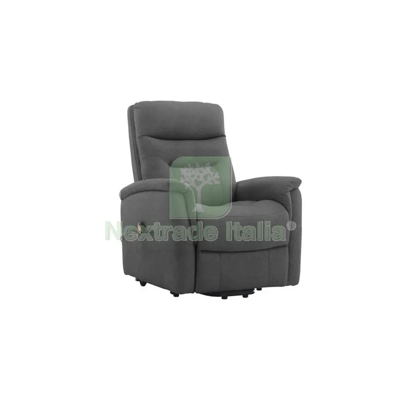 Poltrona Recliner Soft Due Motori Tessuto Grigio — Arredo — rif. FERX.504924 Poltrona Recliner Soft Due Motori Tessuto Grigio — Arredo — rif. FERX.504924