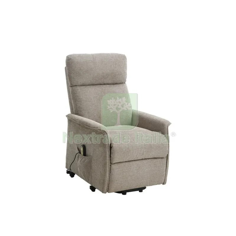 Poltrona Recliner Relax Alzapersona Tessuto Beige — Arredo — rif. FERX.504929 Poltrona Recliner Relax Alzapersona Tessuto Beige — Arredo — rif. FERX.504929
