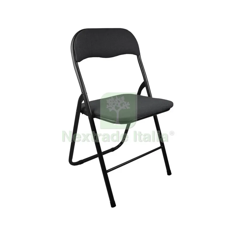 6PZ Sedia Pieghevole Boucle Polo Nero 15 — Arredo — rif. FERX.504944 6PZ Sedia Pieghevole Boucle Polo Nero 15 — Arredo — rif. FERX.504944