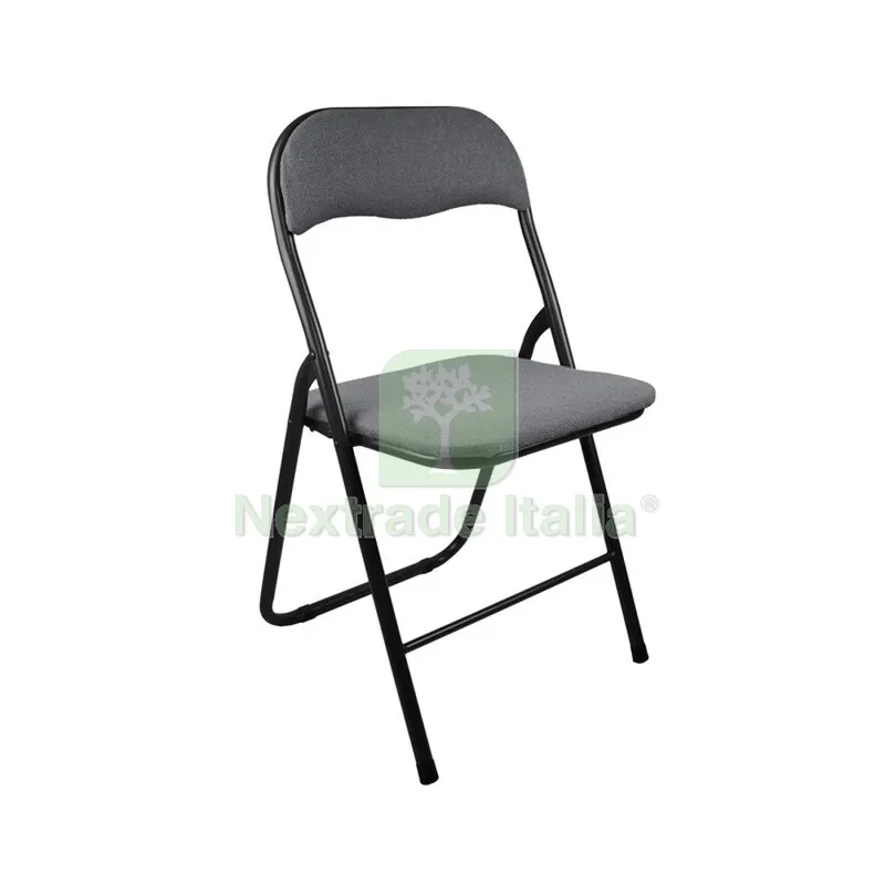 6PZ Sedia Pieghevole Boucle Polo Grigio Scuro 13 — Arredo — rif. FERX.504946 6PZ Sedia Pieghevole Boucle Polo Grigio Scuro 13 — Arredo — rif. FERX.504946