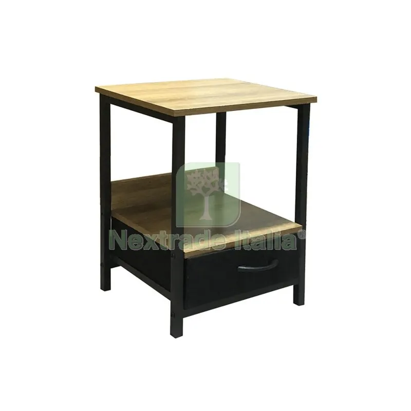 Industrial Comodino 1C Metal/Quercia 40X35X55 CM — Arredo — rif. FERX.505334 Industrial Comodino 1C Metal/Quercia 40X35X55 CM — Arredo — rif. FERX.505334