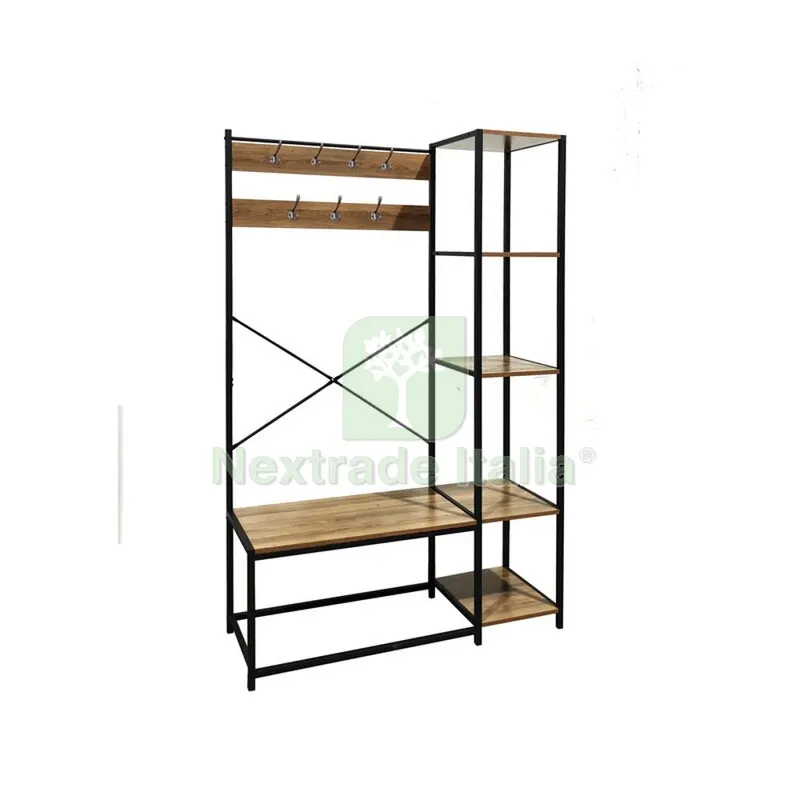 INDUSTRIAL APPENDIABITI METAL/QUERCIA 110X40X180 CM — Casalinghi e organizzazione — rif. FERX.505335 INDUSTRIAL APPENDIABITI METAL/QUERCIA 110X40X180 CM — Casalinghi e organizzazione — rif. FERX.505335