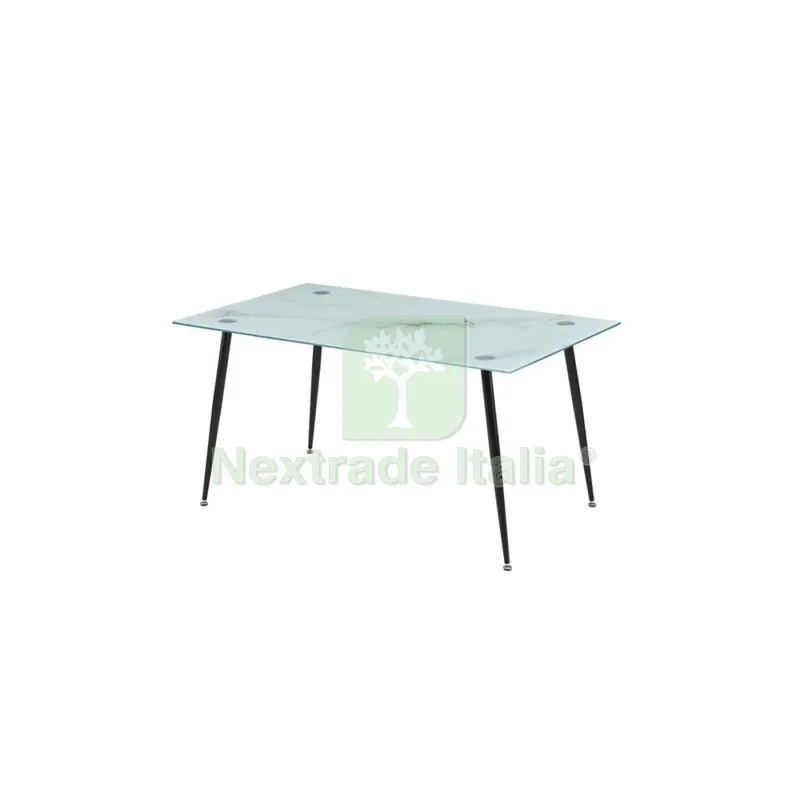 Tavolo Mirror 150X90X75 Vetro Marmo 290 Lucido — Casalinghi e organizzazione — rif. FERX.505342