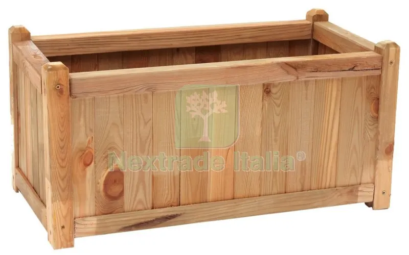FIORIERA IN PINO IMPREGNATO CM. 40X80X40 H — Recinzioni in legno — rif. FERX.50549 FIORIERA IN PINO IMPREGNATO CM. 40X80X40 H — Recinzioni in legno — rif. FERX.50549