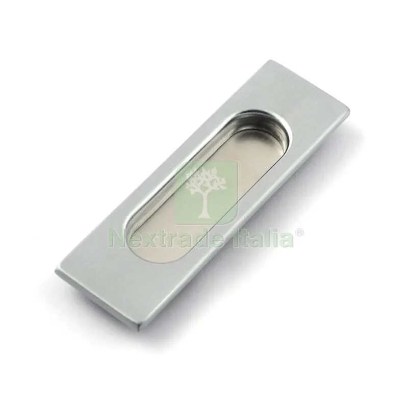 Maniglia Quadra Porta Scorr C/Foro e Senza CRO SAT — Maniglie e pomelli — rif. FERX.505548