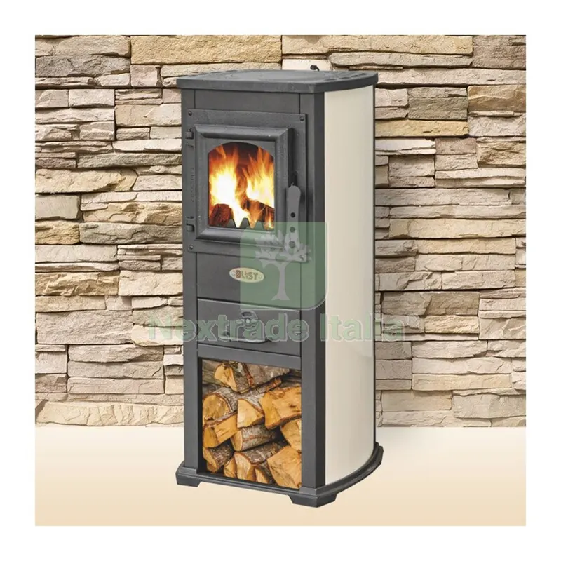Stufa Legna 5.0 KW Berna LUX Beige — Pompe — rif. FERX.505586 Stufa Legna 5.0 KW Berna LUX Beige — Pompe — rif. FERX.505586