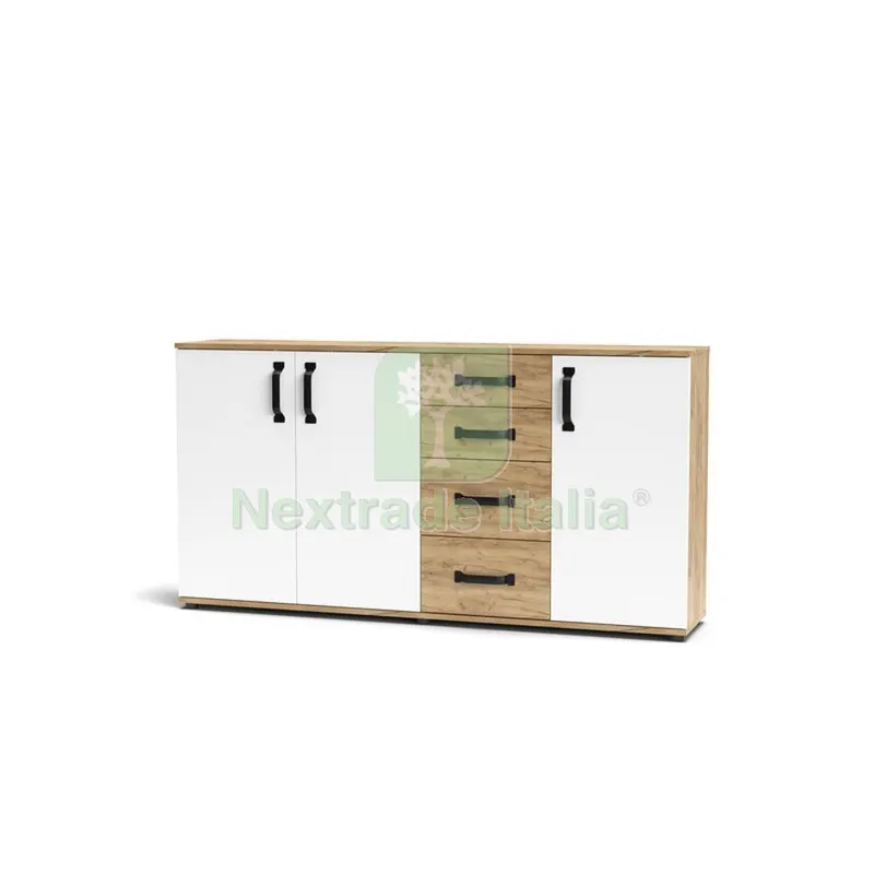 Mobile Mosso 3A+4C O5 CM 160X32X83 Rovere Gold/BIA — Arredo — rif. FERX.505602