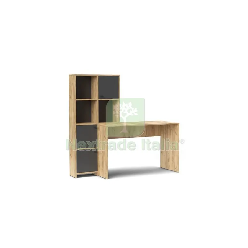 Scrivania Halk CM 156X55X71 Rovere Gold/Antracite — Arredo — rif. FERX.505606