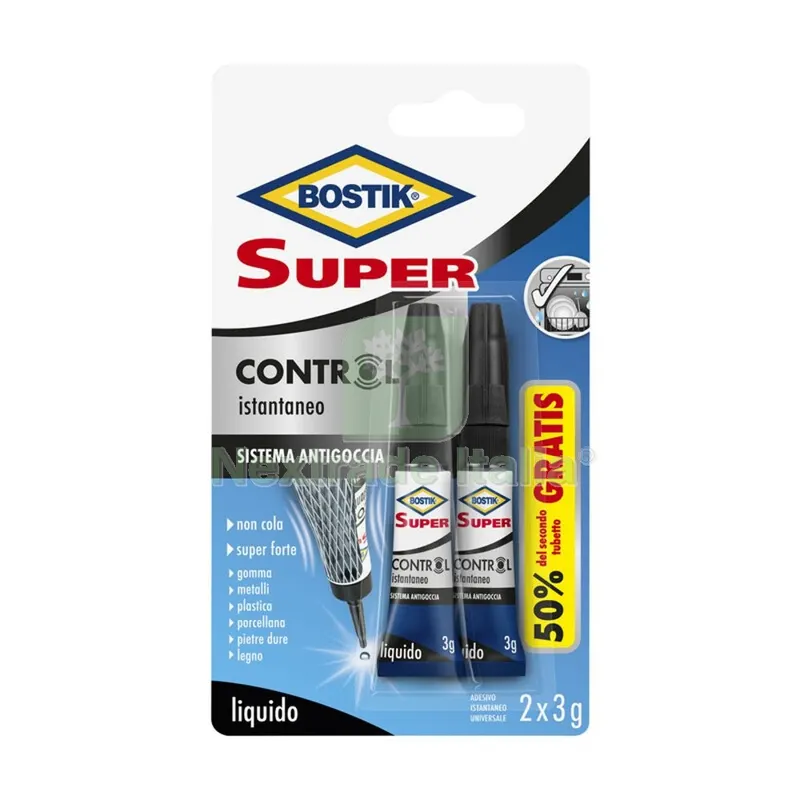 24PZ Bostik Super Control Istantaneo 2X3 G Blister — Adesivi e sigillanti — rif. FERX.505666