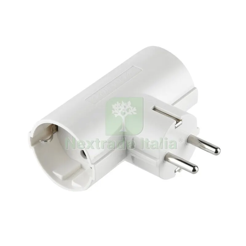 ADATTATORE SPINA SCHUKO A 2 PRESA SCHUKO LATERALI — Interruttori e prese — rif. FERX.505693 ADATTATORE SPINA SCHUKO A 2 PRESA SCHUKO LATERALI — Interruttori e prese — rif. FERX.505693