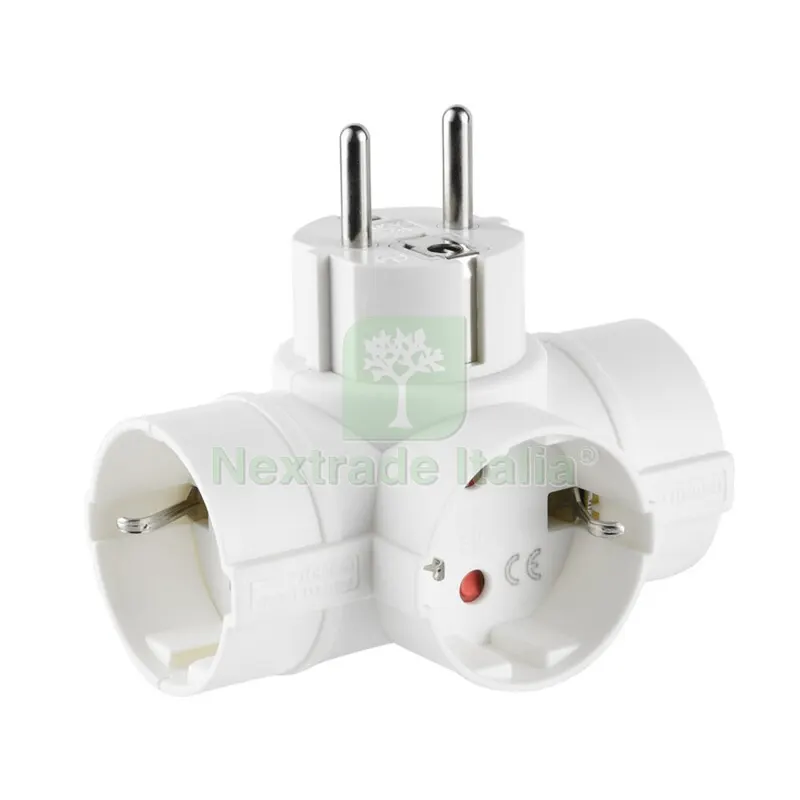 ADATTATORE SPINA SCHUKO A 3 PRESA SCHUKO — Interruttori e prese — rif. FERX.505695 ADATTATORE SPINA SCHUKO A 3 PRESA SCHUKO — Interruttori e prese — rif. FERX.505695